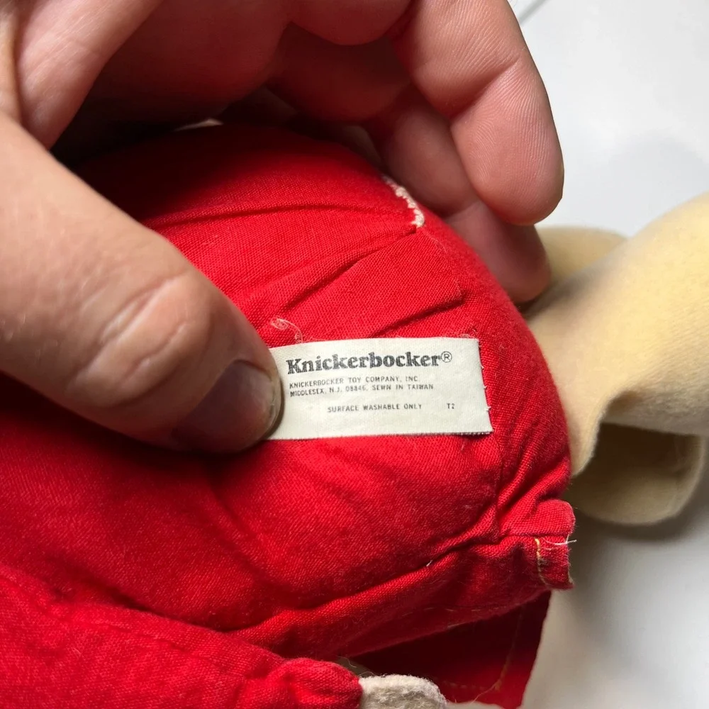 Vintage 1980 Ziggy Plush Doll Knickerbocker Tom Wilson I'm All Heart Red Jacket